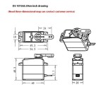 Originale DS3218Mg 20kg ad alta coppia digitale 180 gradi Robot manipolatore arrampicata auto motore potenza metallo Drone accessori